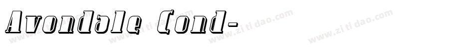 Avondale Cond字体转换